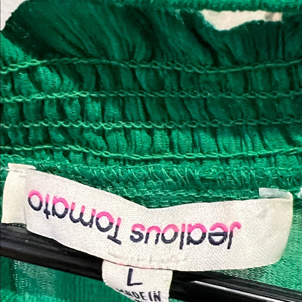 Anna & Ava Emerald Ruffle Sleeve Blouse - Picture 2 of 4